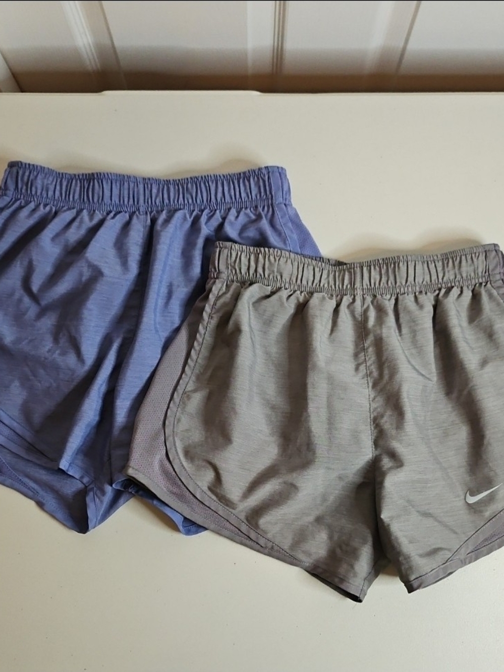 Nike Dri-Fit 2 Pack Shorts Blue and Gray Size Womens Xtra Small